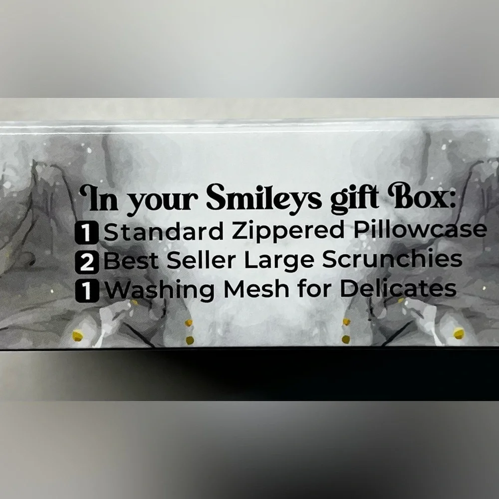 NWT Smily Silk Pillowcase - 100% Pure Mulberry Silk - 22Momme Highest Grade 6A